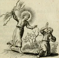 An illustration from Amoris diuini et humani effectus : varii Sacrae Scripturae Sanctorumq[ue] PP. sententijs : ac Gallicis versibus illustrati (1626)