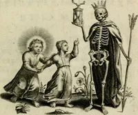 Picture 14 of 50 from Amoris diuini et humani effectus : varii Sacrae Scripturae Sanctorumq[ue] PP. sententijs : ac Gallicis versibus illustrati (1626), leaf 54