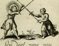 An illustration from Amoris diuini et humani effectus : varii Sacrae Scripturae Sanctorumq[ue] PP. sententijs : ac Gallicis versibus illustrati (1626)