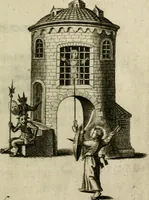 An illustration from Amoris diuini et humani effectus : varii Sacrae Scripturae Sanctorumq[ue] PP. sententijs : ac Gallicis versibus illustrati (1626)