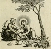 Picture 23 of 50 from Amoris diuini et humani effectus : varii Sacrae Scripturae Sanctorumq[ue] PP. sententijs : ac Gallicis versibus illustrati (1626), leaf 90