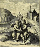An illustration from Amoris divini emblemata, stvdio et aere Othonis Væni concinnata (1660)