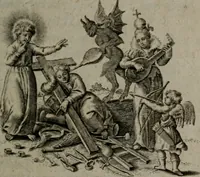 Picture 80 of 98 from Amoris divini et humani antipathia, sive effectus varij, e varijs Sacrae Scripturae locis deprompti, elblematis suis expressi ... (1629), leaf 340
