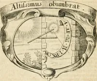 An illustration from Mater amoris et doloris : quam Christus in cruce moriens omnibus ac singulis suis fidelibus in matrem legavit, ecce mater tua : nunc explicata per sacra emblemata, figuras scripturae quàm plurimas, conceptus varios praedicabiles, SS. patrum sententias, raras historias, & pios ad Jesum patientem, ac sanctissimam matrem ejus compatientem affectus : opus omnibus Jesum & Mariam amantibus, praedicantibus, aut meditantibus perutile, com triplici indice considerationum, rerum memorabilium, & concionatorio, formandis per annum concionibus opportuno (1726)