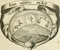 An illustration from Mater amoris et doloris : quam Christus in cruce moriens omnibus ac singulis suis fidelibus in matrem legavit, ecce mater tua : nunc explicata per sacra emblemata, figuras scripturae quàm plurimas, conceptus varios praedicabiles, SS. patrum sententias, raras historias, & pios ad Jesum patientem, ac sanctissimam matrem ejus compatientem affectus : opus omnibus Jesum & Mariam amantibus, praedicantibus, aut meditantibus perutile, com triplici indice considerationum, rerum memorabilium, & concionatorio, formandis per annum concionibus opportuno (1726)