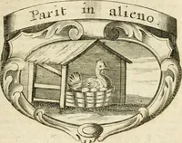 An illustration from Mater amoris et doloris : quam Christus in cruce moriens omnibus ac singulis suis fidelibus in matrem legavit, ecce mater tua : nunc explicata per sacra emblemata, figuras scripturae quàm plurimas, conceptus varios praedicabiles, SS. patrum sententias, raras historias, & pios ad Jesum patientem, ac sanctissimam matrem ejus compatientem affectus : opus omnibus Jesum & Mariam amantibus, praedicantibus, aut meditantibus perutile, com triplici indice considerationum, rerum memorabilium, & concionatorio, formandis per annum concionibus opportuno (1726)