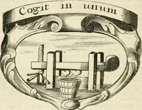 An illustration from Mater amoris et doloris : quam Christus in cruce moriens omnibus ac singulis suis fidelibus in matrem legavit, ecce mater tua : nunc explicata per sacra emblemata, figuras scripturae quàm plurimas, conceptus varios praedicabiles, SS. patrum sententias, raras historias, & pios ad Jesum patientem, ac sanctissimam matrem ejus compatientem affectus : opus omnibus Jesum & Mariam amantibus, praedicantibus, aut meditantibus perutile, com triplici indice considerationum, rerum memorabilium, & concionatorio, formandis per annum concionibus opportuno (1726)