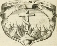 An illustration from Mater amoris et doloris : quam Christus in cruce moriens omnibus ac singulis suis fidelibus in matrem legavit, ecce mater tua : nunc explicata per sacra emblemata, figuras scripturae quàm plurimas, conceptus varios praedicabiles, SS. patrum sententias, raras historias, & pios ad Jesum patientem, ac sanctissimam matrem ejus compatientem affectus : opus omnibus Jesum & Mariam amantibus, praedicantibus, aut meditantibus perutile, com triplici indice considerationum, rerum memorabilium, & concionatorio, formandis per annum concionibus opportuno (1726)