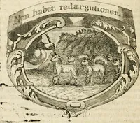 An illustration from Mater amoris et doloris : quam Christus in cruce moriens omnibus ac singulis suis fidelibus in matrem legavit, ecce mater tua : nunc explicata per sacra emblemata, figuras scripturae quàm plurimas, conceptus varios praedicabiles, SS. patrum sententias, raras historias, & pios ad Jesum patientem, ac sanctissimam matrem ejus compatientem affectus : opus omnibus Jesum & Mariam amantibus, praedicantibus, aut meditantibus perutile, com triplici indice considerationum, rerum memorabilium, & concionatorio, formandis per annum concionibus opportuno (1726)