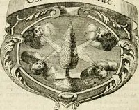 An illustration from Mater amoris et doloris : quam Christus in cruce moriens omnibus ac singulis suis fidelibus in matrem legavit, ecce mater tua : nunc explicata per sacra emblemata, figuras scripturae quàm plurimas, conceptus varios praedicabiles, SS. patrum sententias, raras historias, & pios ad Jesum patientem, ac sanctissimam matrem ejus compatientem affectus : opus omnibus Jesum & Mariam amantibus, praedicantibus, aut meditantibus perutile, com triplici indice considerationum, rerum memorabilium, & concionatorio, formandis per annum concionibus opportuno (1726)