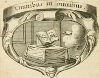 An illustration from Mater amoris et doloris : quam Christus in cruce moriens omnibus ac singulis suis fidelibus in matrem legavit, ecce mater tua : nunc explicata per sacra emblemata, figuras scripturae quàm plurimas, conceptus varios praedicabiles, SS. patrum sententias, raras historias, & pios ad Jesum patientem, ac sanctissimam matrem ejus compatientem affectus : opus omnibus Jesum & Mariam amantibus, praedicantibus, aut meditantibus perutile, com triplici indice considerationum, rerum memorabilium, & concionatorio, formandis per annum concionibus opportuno (1726)