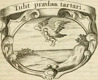 An illustration from Mater amoris et doloris : quam Christus in cruce moriens omnibus ac singulis suis fidelibus in matrem legavit, ecce mater tua : nunc explicata per sacra emblemata, figuras scripturae quàm plurimas, conceptus varios praedicabiles, SS. patrum sententias, raras historias, & pios ad Jesum patientem, ac sanctissimam matrem ejus compatientem affectus : opus omnibus Jesum & Mariam amantibus, praedicantibus, aut meditantibus perutile, com triplici indice considerationum, rerum memorabilium, & concionatorio, formandis per annum concionibus opportuno (1726)