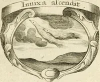 An illustration from Mater amoris et doloris : quam Christus in cruce moriens omnibus ac singulis suis fidelibus in matrem legavit, ecce mater tua : nunc explicata per sacra emblemata, figuras scripturae quàm plurimas, conceptus varios praedicabiles, SS. patrum sententias, raras historias, & pios ad Jesum patientem, ac sanctissimam matrem ejus compatientem affectus : opus omnibus Jesum & Mariam amantibus, praedicantibus, aut meditantibus perutile, com triplici indice considerationum, rerum memorabilium, & concionatorio, formandis per annum concionibus opportuno (1726)