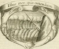An illustration from Mater amoris et doloris : quam Christus in cruce moriens omnibus ac singulis suis fidelibus in matrem legavit, ecce mater tua : nunc explicata per sacra emblemata, figuras scripturae quàm plurimas, conceptus varios praedicabiles, SS. patrum sententias, raras historias, & pios ad Jesum patientem, ac sanctissimam matrem ejus compatientem affectus : opus omnibus Jesum & Mariam amantibus, praedicantibus, aut meditantibus perutile, com triplici indice considerationum, rerum memorabilium, & concionatorio, formandis per annum concionibus opportuno (1726)