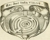 An illustration from Mater amoris et doloris : quam Christus in cruce moriens omnibus ac singulis suis fidelibus in matrem legavit, ecce mater tua : nunc explicata per sacra emblemata, figuras scripturae quàm plurimas, conceptus varios praedicabiles, SS. patrum sententias, raras historias, & pios ad Jesum patientem, ac sanctissimam matrem ejus compatientem affectus : opus omnibus Jesum & Mariam amantibus, praedicantibus, aut meditantibus perutile, com triplici indice considerationum, rerum memorabilium, & concionatorio, formandis per annum concionibus opportuno (1726)