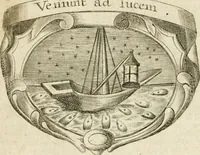 An illustration from Mater amoris et doloris : quam Christus in cruce moriens omnibus ac singulis suis fidelibus in matrem legavit, ecce mater tua : nunc explicata per sacra emblemata, figuras scripturae quàm plurimas, conceptus varios praedicabiles, SS. patrum sententias, raras historias, & pios ad Jesum patientem, ac sanctissimam matrem ejus compatientem affectus : opus omnibus Jesum & Mariam amantibus, praedicantibus, aut meditantibus perutile, com triplici indice considerationum, rerum memorabilium, & concionatorio, formandis per annum concionibus opportuno (1726)