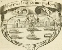An illustration from Mater amoris et doloris : quam Christus in cruce moriens omnibus ac singulis suis fidelibus in matrem legavit, ecce mater tua : nunc explicata per sacra emblemata, figuras scripturae quàm plurimas, conceptus varios praedicabiles, SS. patrum sententias, raras historias, & pios ad Jesum patientem, ac sanctissimam matrem ejus compatientem affectus : opus omnibus Jesum & Mariam amantibus, praedicantibus, aut meditantibus perutile, com triplici indice considerationum, rerum memorabilium, & concionatorio, formandis per annum concionibus opportuno (1726)