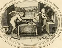 An illustration from Amorum emblemata, figuris aeneis incisa (1608)