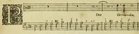 An illustration from Amphion Anglicus. : A work of many compositions for one, two, three and four voices: with several accompagnements of instrumental musick; and a thorow-bass to each song: figur'd for an organ, harpsichord, or theorboe-lute (1700)