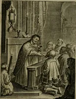 An illustration from Amstelredams eer ende opcomen, : door de denckwaerdighe miraklen aldaer gescheid, aen ende door het H. Sacrement des altaers. Anno 1345 (1639)