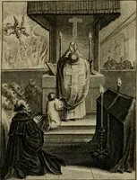 An illustration from Amstelredams eer ende opcomen, : door de denckwaerdighe miraklen aldaer gescheid, aen ende door het H. Sacrement des altaers. Anno 1345 (1639)