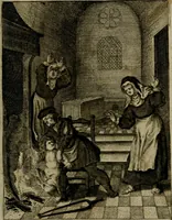 An illustration from Amstelredams eer ende opcomen, : door de denckwaerdighe miraklen aldaer gescheid, aen ende door het H. Sacrement des altaers. Anno 1345 (1639)