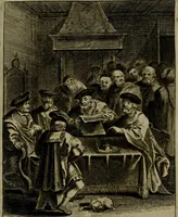 An illustration from Amstelredams eer ende opcomen, : door de denckwaerdighe miraklen aldaer gescheid, aen ende door het H. Sacrement des altaers. Anno 1345 (1639)