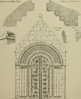 An illustration from An analysis of Gothic architecture. Illustrated by a series of upwards of seven hundred examples of doorways, windows, mouldings, roofs, arches, crosses, panels, buttresses, seats, screens, etc., and accompanied with remarks on the several details of an ecclesiastical edifice (1903)