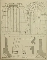 An illustration from An analysis of Gothic architecture. Illustrated by a series of upwards of seven hundred examples of doorways, windows, mouldings, roofs, arches, crosses, panels, buttresses, seats, screens, etc., and accompanied with remarks on the several details of an ecclesiastical edifice (1903)