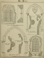 An illustration from An analysis of Gothic architecture. Illustrated by a series of upwards of seven hundred examples of doorways, windows, mouldings, roofs, arches, crosses, panels, buttresses, seats, screens, etc., and accompanied with remarks on the several details of an ecclesiastical edifice (1903)