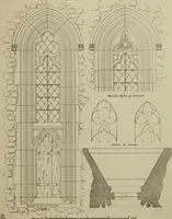An illustration from An analysis of Gothic architecture. Illustrated by a series of upwards of seven hundred examples of doorways, windows, mouldings, roofs, arches, crosses, panels, buttresses, seats, screens, etc., and accompanied with remarks on the several details of an ecclesiastical edifice (1903)