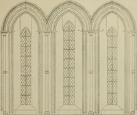 An illustration from An analysis of Gothic architecture. Illustrated by a series of upwards of seven hundred examples of doorways, windows, mouldings, roofs, arches, crosses, panels, buttresses, seats, screens, etc., and accompanied with remarks on the several details of an ecclesiastical edifice (1903)