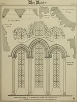 An illustration from An analysis of Gothic architecture. Illustrated by a series of upwards of seven hundred examples of doorways, windows, mouldings, roofs, arches, crosses, panels, buttresses, seats, screens, etc., and accompanied with remarks on the several details of an ecclesiastical edifice (1903)
