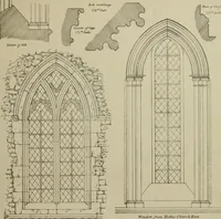 An illustration from An analysis of Gothic architecture. Illustrated by a series of upwards of seven hundred examples of doorways, windows, mouldings, roofs, arches, crosses, panels, buttresses, seats, screens, etc., and accompanied with remarks on the several details of an ecclesiastical edifice (1903)