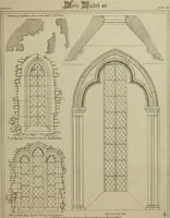An illustration from An analysis of Gothic architecture. Illustrated by a series of upwards of seven hundred examples of doorways, windows, mouldings, roofs, arches, crosses, panels, buttresses, seats, screens, etc., and accompanied with remarks on the several details of an ecclesiastical edifice (1903)