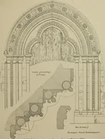 An illustration from An analysis of Gothic architecture. Illustrated by a series of upwards of seven hundred examples of doorways, windows, mouldings, roofs, arches, crosses, panels, buttresses, seats, screens, etc., and accompanied with remarks on the several details of an ecclesiastical edifice (1903)