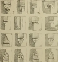 An illustration from An analysis of Gothic architecture. Illustrated by a series of upwards of seven hundred examples of doorways, windows, mouldings, roofs, arches, crosses, panels, buttresses, seats, screens, etc., and accompanied with remarks on the several details of an ecclesiastical edifice (1903)