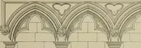 An illustration from An analysis of Gothic architecture. Illustrated by a series of upwards of seven hundred examples of doorways, windows, mouldings, roofs, arches, crosses, panels, buttresses, seats, screens, etc., and accompanied with remarks on the several details of an ecclesiastical edifice (1903)