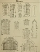 An illustration from An analysis of Gothic architecture. Illustrated by a series of upwards of seven hundred examples of doorways, windows, mouldings, roofs, arches, crosses, panels, buttresses, seats, screens, etc., and accompanied with remarks on the several details of an ecclesiastical edifice (1903)