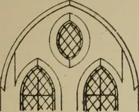 An illustration from An analysis of Gothic architecture. Illustrated by a series of upwards of seven hundred examples of doorways, windows, mouldings, roofs, arches, crosses, panels, buttresses, seats, screens, etc., and accompanied with remarks on the several details of an ecclesiastical edifice (1903)