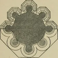 An illustration from An analysis of Gothic architecture. Illustrated by a series of upwards of seven hundred examples of doorways, windows, mouldings, roofs, arches, crosses, panels, buttresses, seats, screens, etc., and accompanied with remarks on the several details of an ecclesiastical edifice (1903)