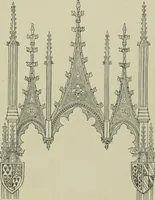 An illustration from An analysis of Gothic architecture. Illustrated by a series of upwards of seven hundred examples of doorways, windows, mouldings, roofs, arches, crosses, panels, buttresses, seats, screens, etc., and accompanied with remarks on the several details of an ecclesiastical edifice (1903)