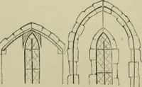 An illustration from An analysis of Gothic architecture. Illustrated by a series of upwards of seven hundred examples of doorways, windows, mouldings, roofs, arches, crosses, panels, buttresses, seats, screens, etc., and accompanied with remarks on the several details of an ecclesiastical edifice (1903)