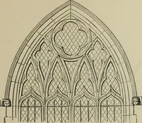 An illustration from An analysis of Gothic architecture. Illustrated by a series of upwards of seven hundred examples of doorways, windows, mouldings, roofs, arches, crosses, panels, buttresses, seats, screens, etc., and accompanied with remarks on the several details of an ecclesiastical edifice (1903)