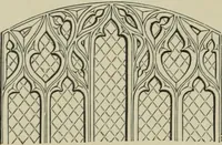 An illustration from An analysis of Gothic architecture. Illustrated by a series of upwards of seven hundred examples of doorways, windows, mouldings, roofs, arches, crosses, panels, buttresses, seats, screens, etc., and accompanied with remarks on the several details of an ecclesiastical edifice (1903)
