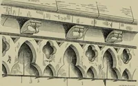 An illustration from An analysis of Gothic architecture. Illustrated by a series of upwards of seven hundred examples of doorways, windows, mouldings, roofs, arches, crosses, panels, buttresses, seats, screens, etc., and accompanied with remarks on the several details of an ecclesiastical edifice (1903)