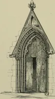 An illustration from An analysis of Gothic architecture. Illustrated by a series of upwards of seven hundred examples of doorways, windows, mouldings, roofs, arches, crosses, panels, buttresses, seats, screens, etc., and accompanied with remarks on the several details of an ecclesiastical edifice (1903)