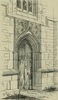 An illustration from An analysis of Gothic architecture. Illustrated by a series of upwards of seven hundred examples of doorways, windows, mouldings, roofs, arches, crosses, panels, buttresses, seats, screens, etc., and accompanied with remarks on the several details of an ecclesiastical edifice (1903)