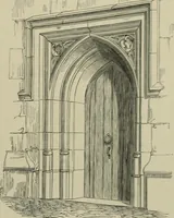An illustration from An analysis of Gothic architecture. Illustrated by a series of upwards of seven hundred examples of doorways, windows, mouldings, roofs, arches, crosses, panels, buttresses, seats, screens, etc., and accompanied with remarks on the several details of an ecclesiastical edifice (1903)