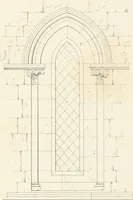 An illustration from An analysis of Gothick architecture ; (1847)